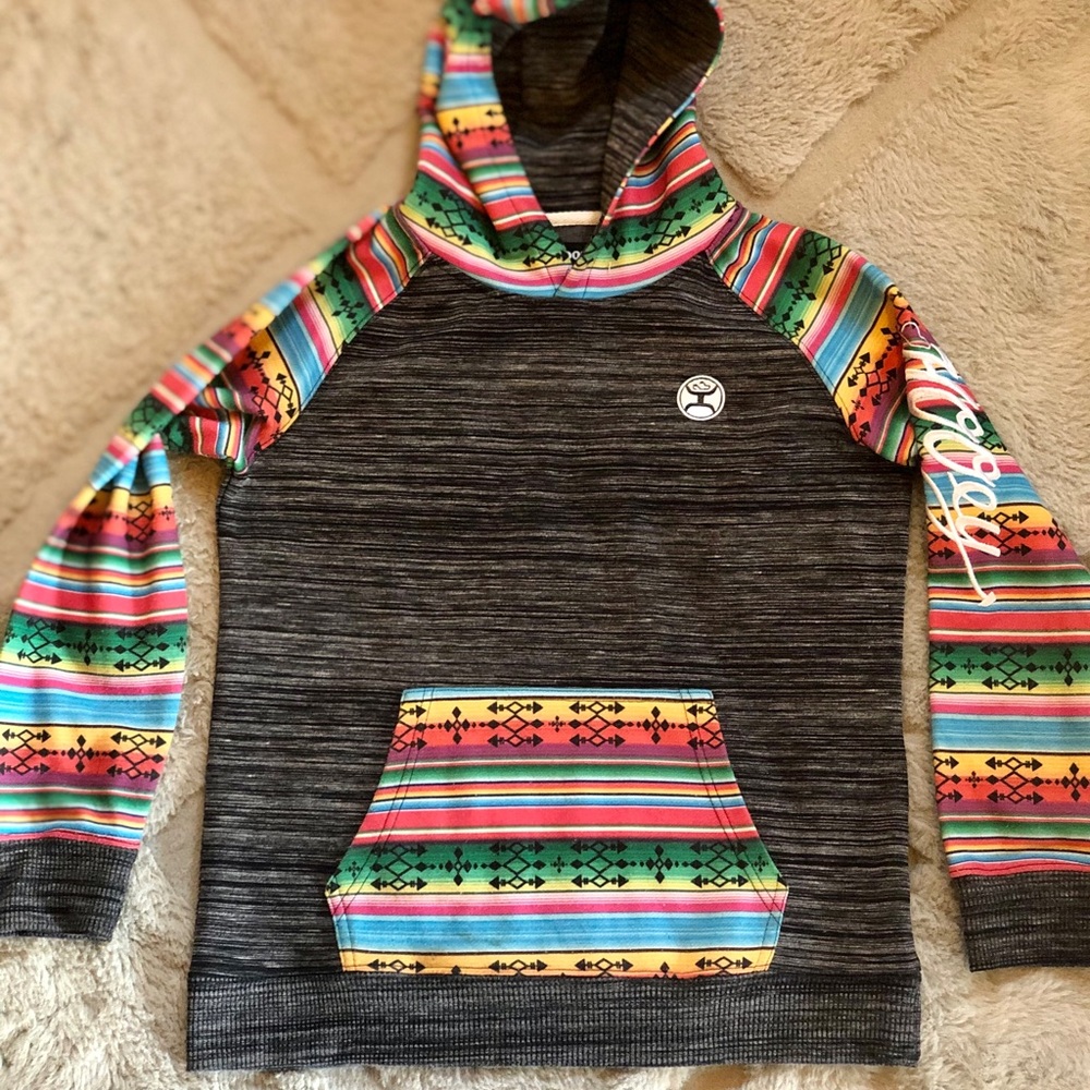 Hooey Vibrant Striped Hoodie